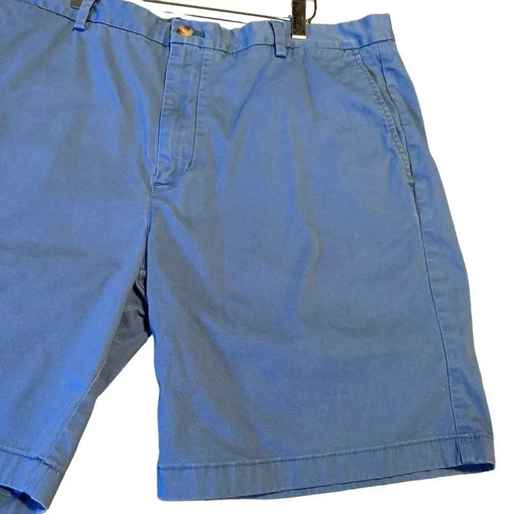 Vineyard Vines Men's Shorts Blue Breaker Short Cotton Size 40 Flat Front Casual‎